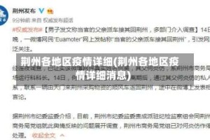 荆州各地区疫情详细(荆州各地区疫情详细消息)