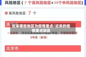 近来哪些地区为疫情重点/近来的疫情重点地区