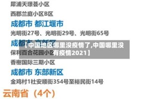 【中国地区哪里没疫情了,中国哪里没有疫情2021】