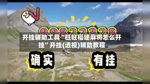 开挂辅助工具“旺旺福建麻将怎么开挂	”开挂(透视)辅助教程-第1张图片