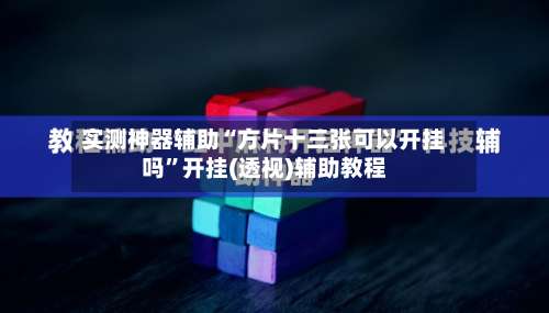 实测神器辅助“方片十三张可以开挂吗	”开挂(透视)辅助教程-第1张图片
