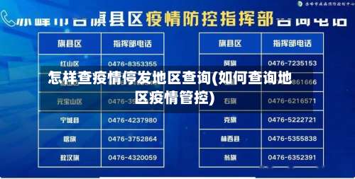 怎样查疫情停发地区查询(如何查询地区疫情管控)-第1张图片