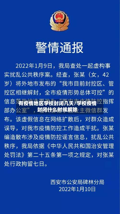 有疫情地区学校封闭几天/学校疫情封闭什么时候解除-第2张图片